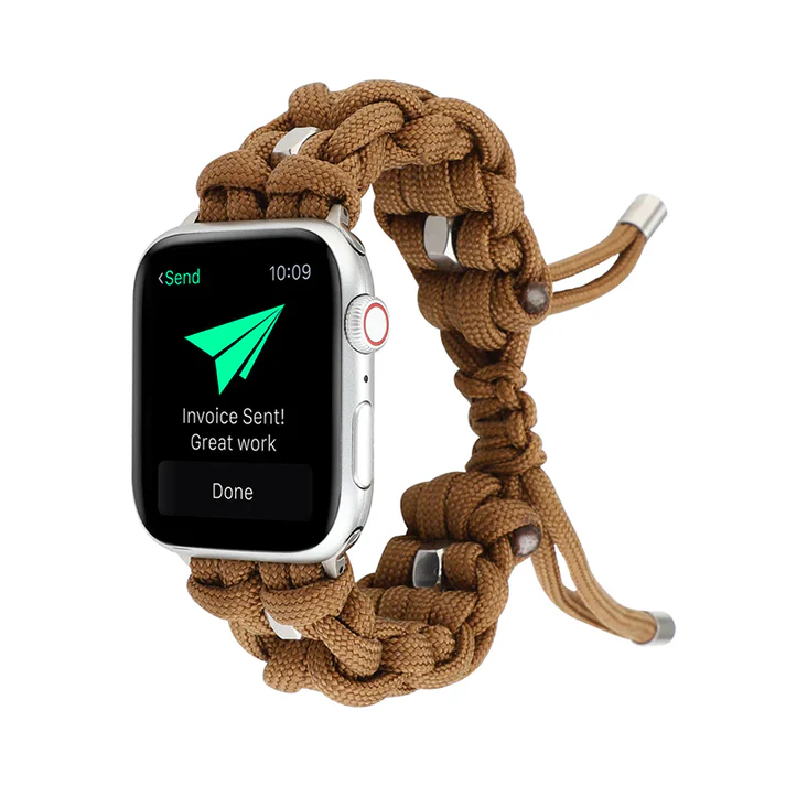 【全5色】編み込みナイロンロープバンド【アップルウォッチ】