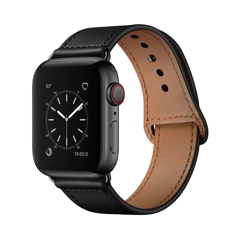 【全9色】リバースバックルレザーバンド【アップルウォッチ】